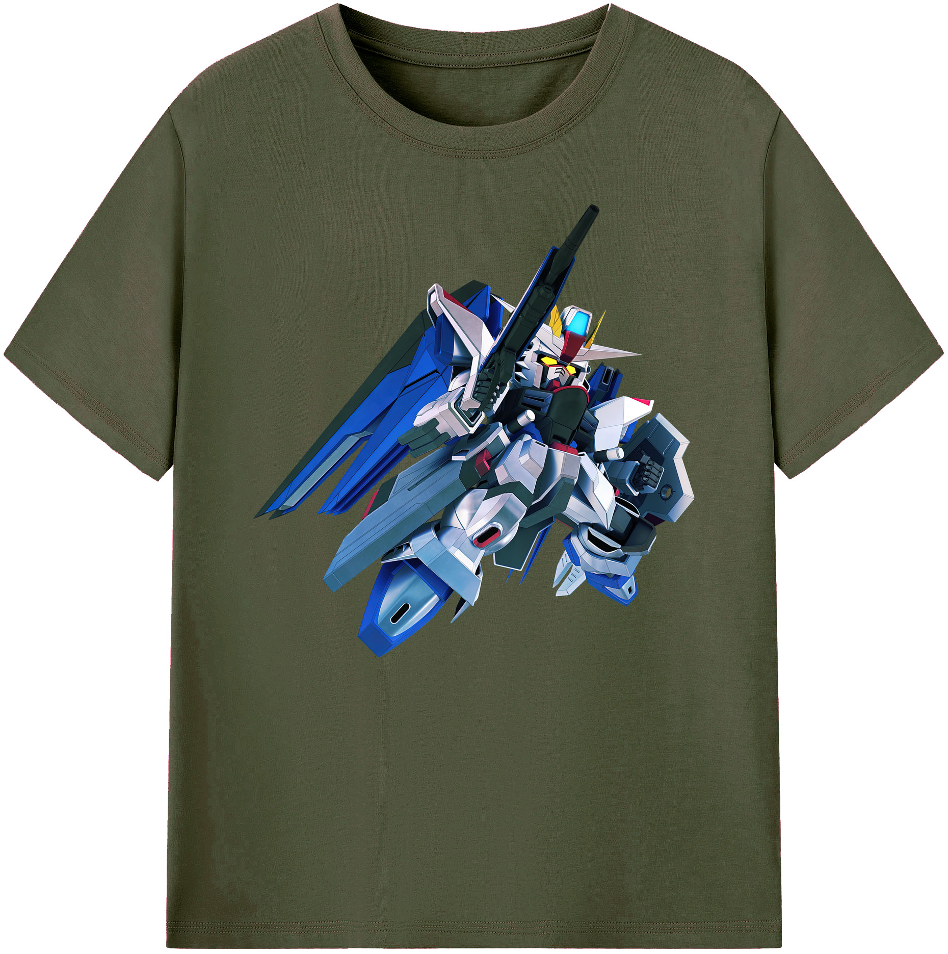 （画像用） 機動戦士ガンダム Mobile Suit Gundam 綿100％ メンズ半袖Tシャツ｜肌触りやわらか＆通気性